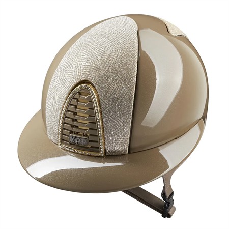 Cromo 2.0 Diamond taupe Polo peak hjälm